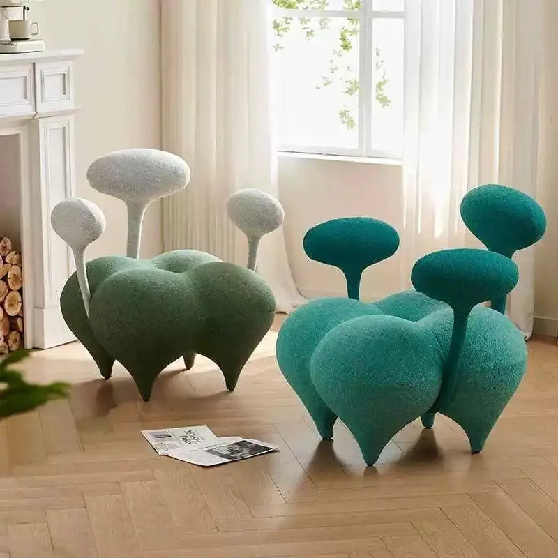 Modern Velvet Balloon Lounge Chair