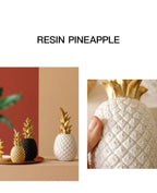 Nordic Gold Pineapple Resin Sculpture