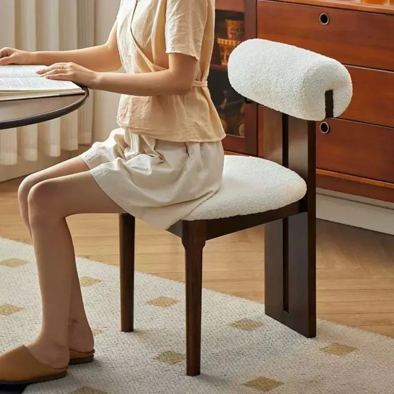 Solid Wood Upholstered Dining Chair