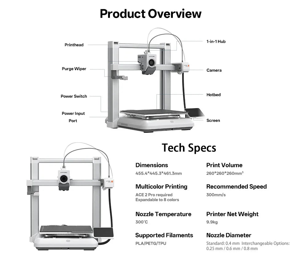 Anycubic Kobra 4 / Kobra 4 Combo 3D Printer