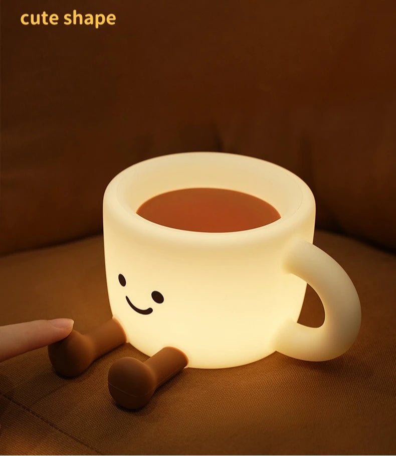 Rechargeable Coffee Cup Silicone Night Light