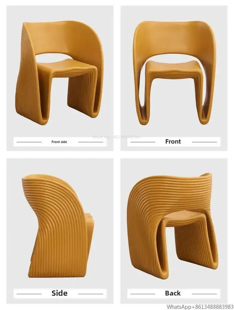 Nordic Shell Threaded Accent Chair