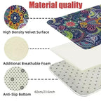 VIKAMA Cartoon Non-Slip Flannel Area Rug