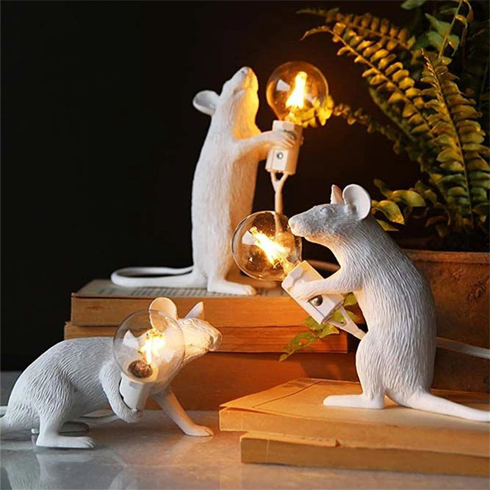 USB Nordic Mouse LED Table Lamp