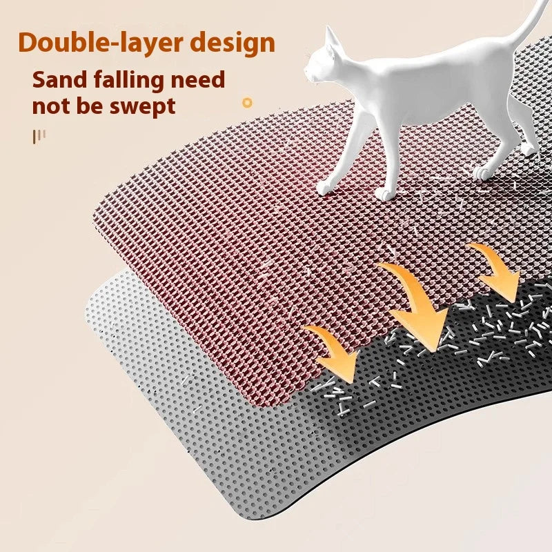 Waterproof Double-Layer Cat Litter Mat