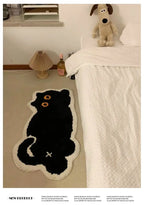 Cute Black Cat Area Rug