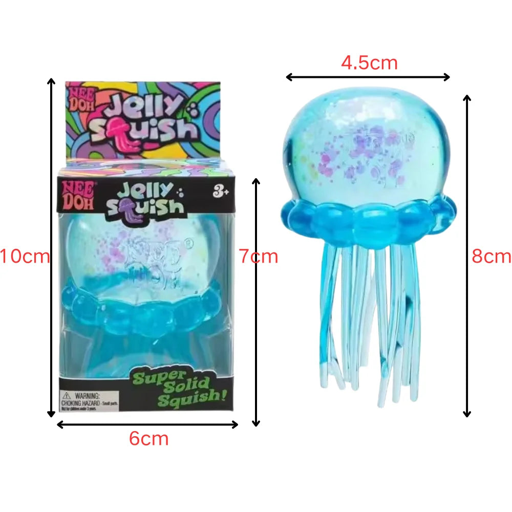 Jellyfish & Cube Squish Fidget Toy