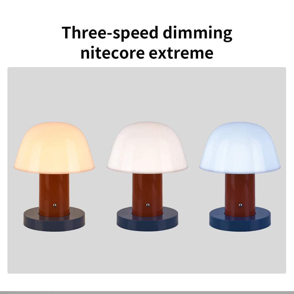 Rechargeable Mushroom Table Lamp