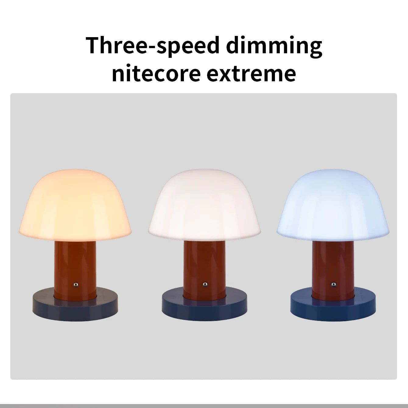 Rechargeable Mushroom Table Lamp