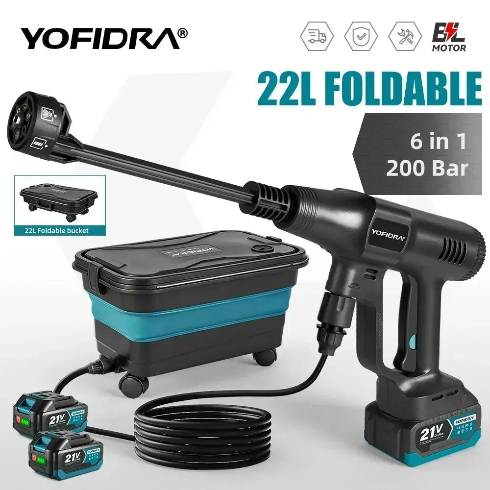 Yofidra Brushless Cordless Pressure Washer Set