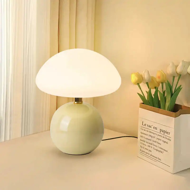 Ceramic Mushroom Table Lamp