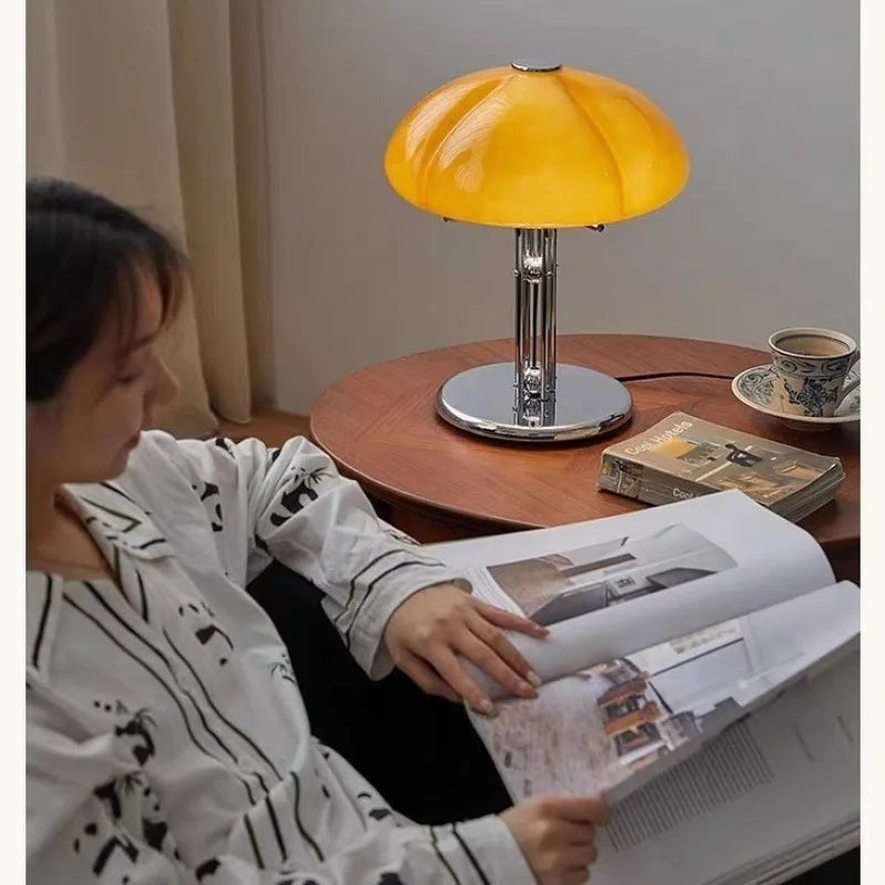 Korean Bauhaus Mushroom Desk Lamp