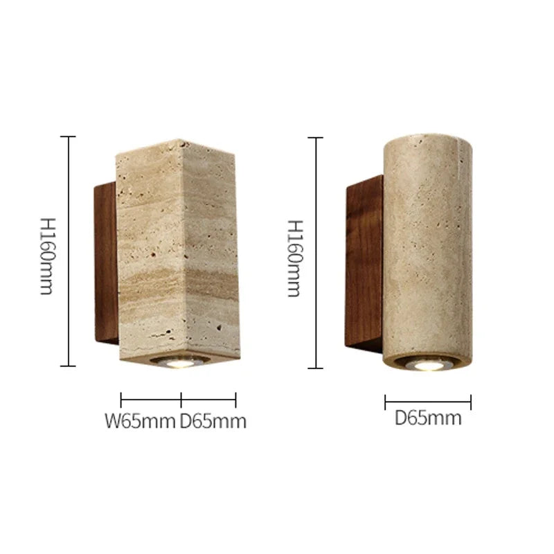 Wabi-Sabi Marble Wall Lamp
