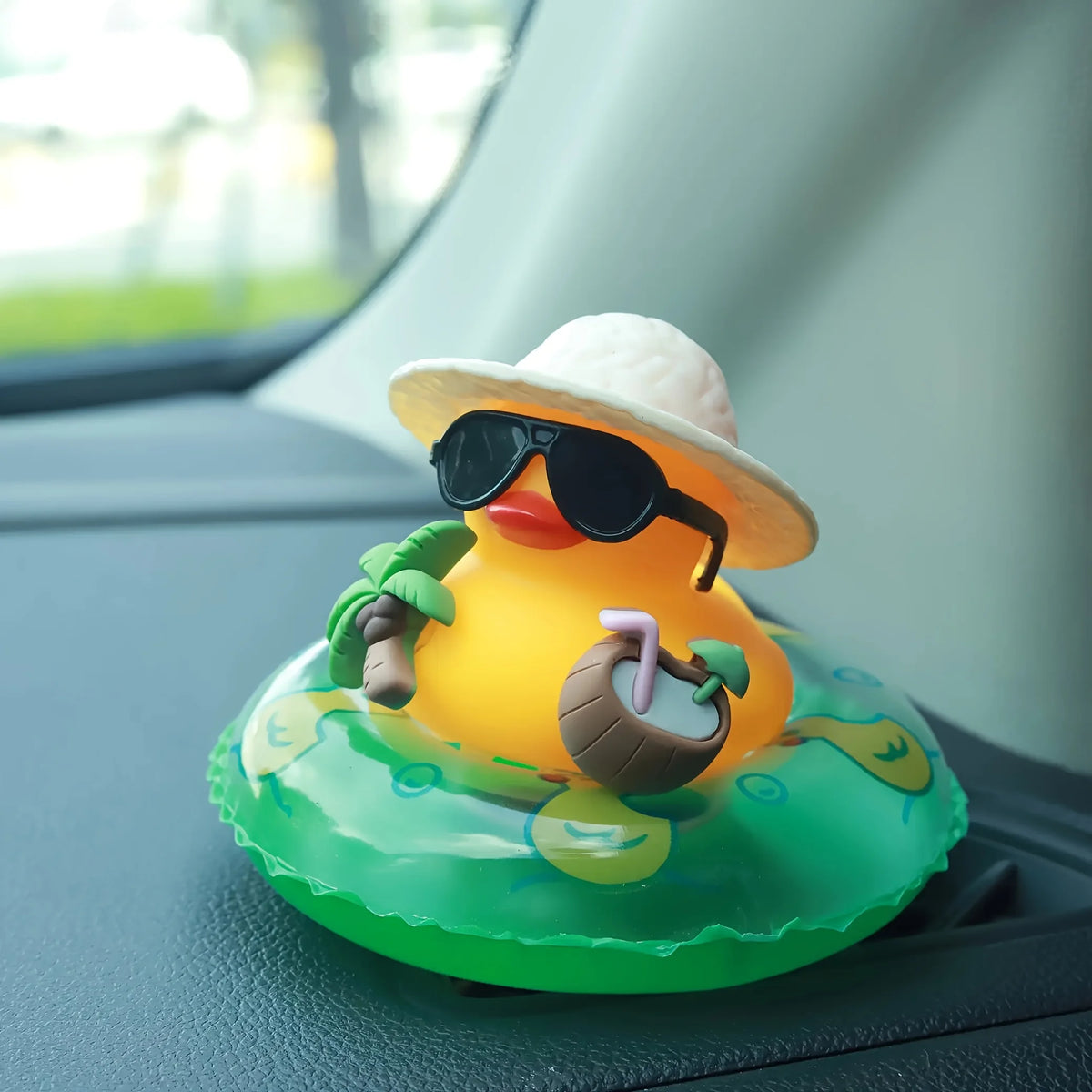 Tropical Duck Dashboard Ornament