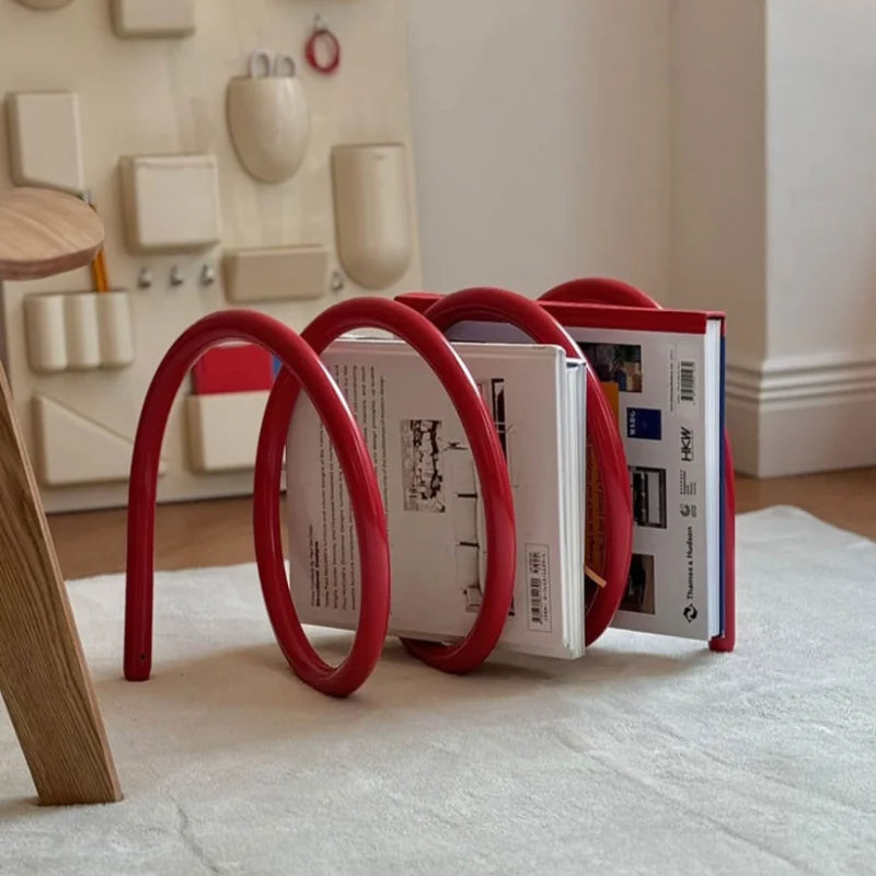 Minimalist Metal Desktop Book Rack