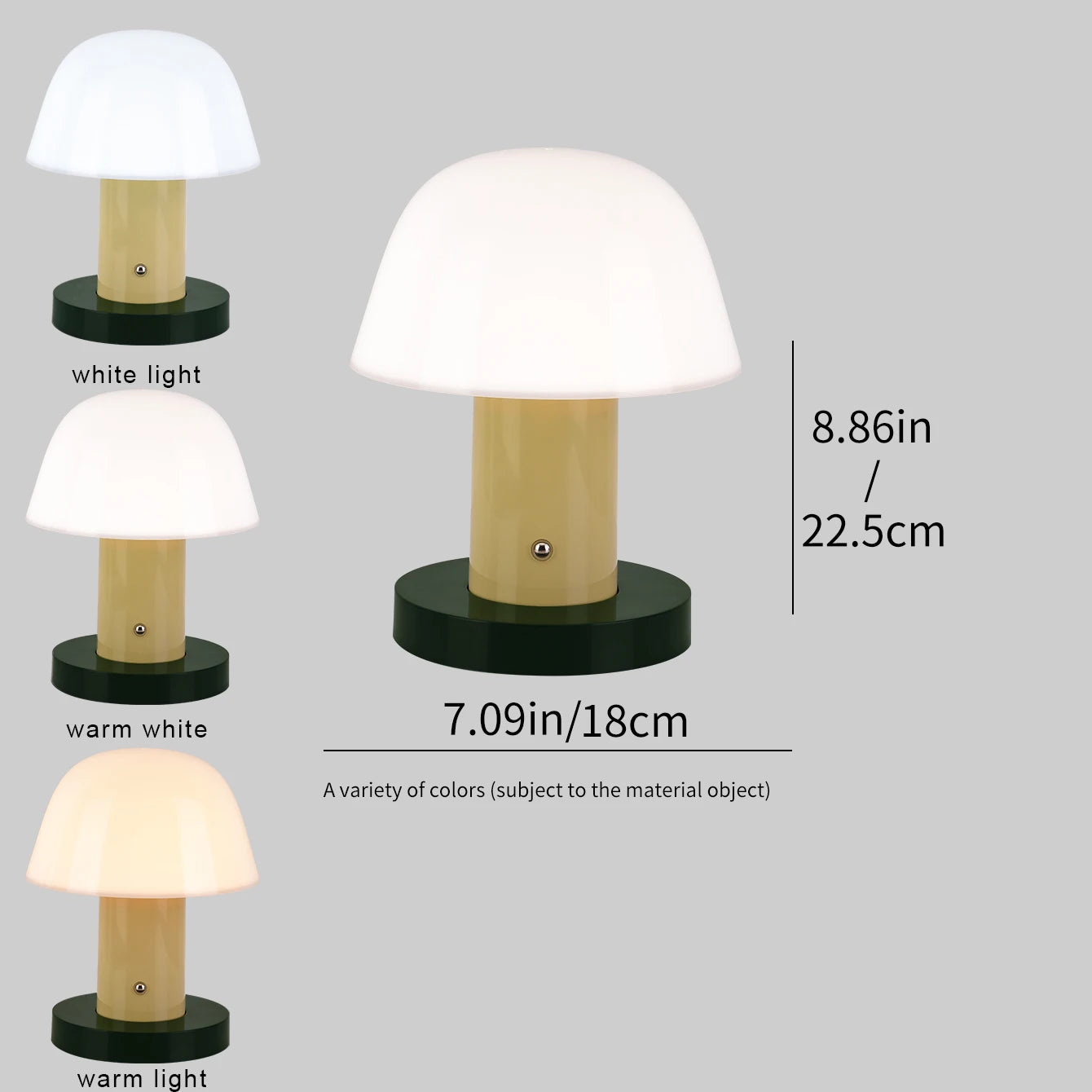 Rechargeable Mushroom Table Lamp