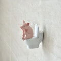 Funny Pig Bathroom Statue