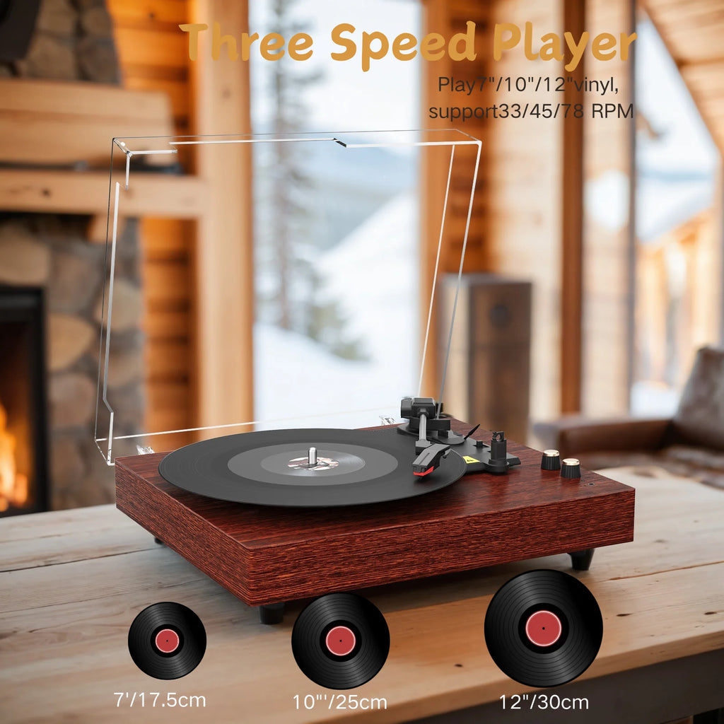 Maio 3-Speed Bluetooth Record Player