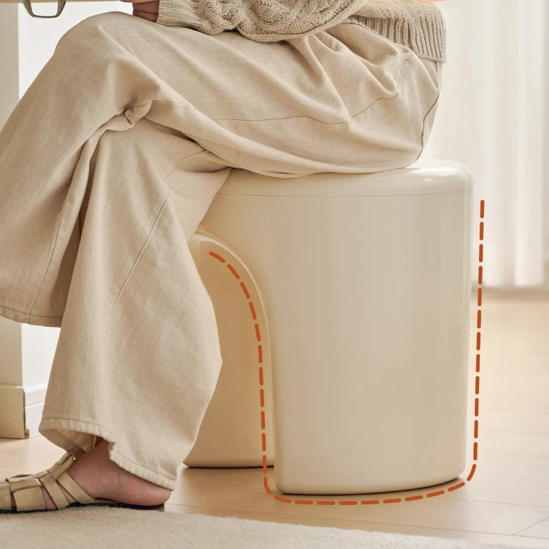 Round ABS Storage Side Table