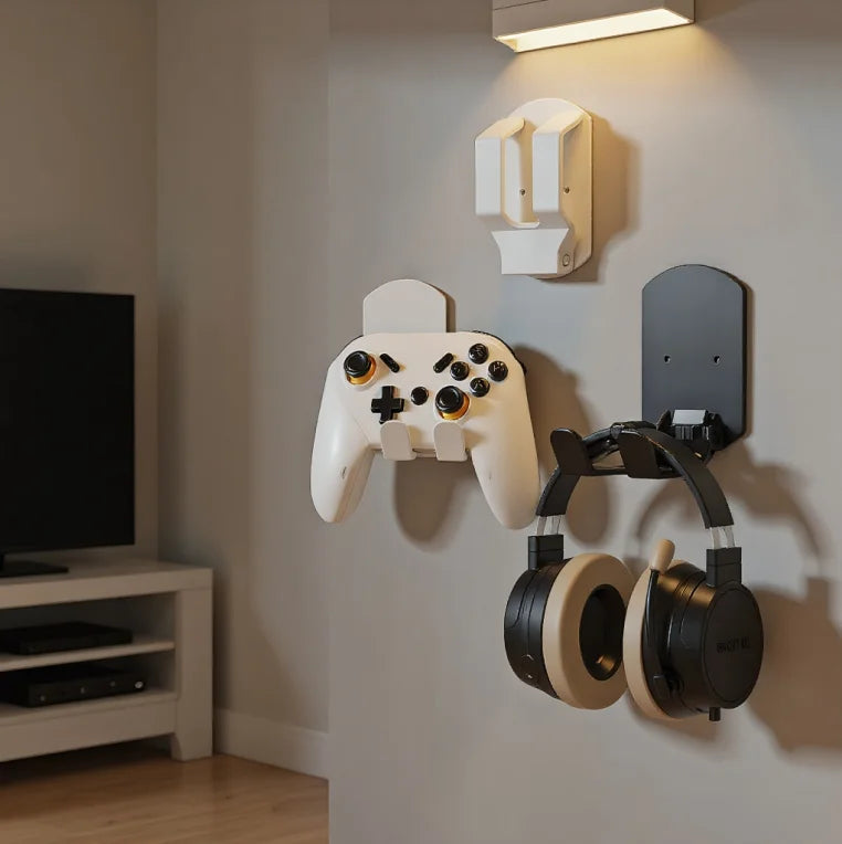 Adhesive Wall-Mount Headphone Hanger
