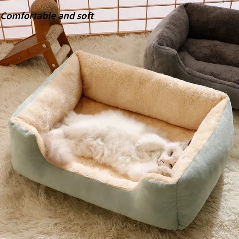 Plush Breathable Cat Bed