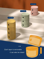 Modular Round Plastic Nightstand