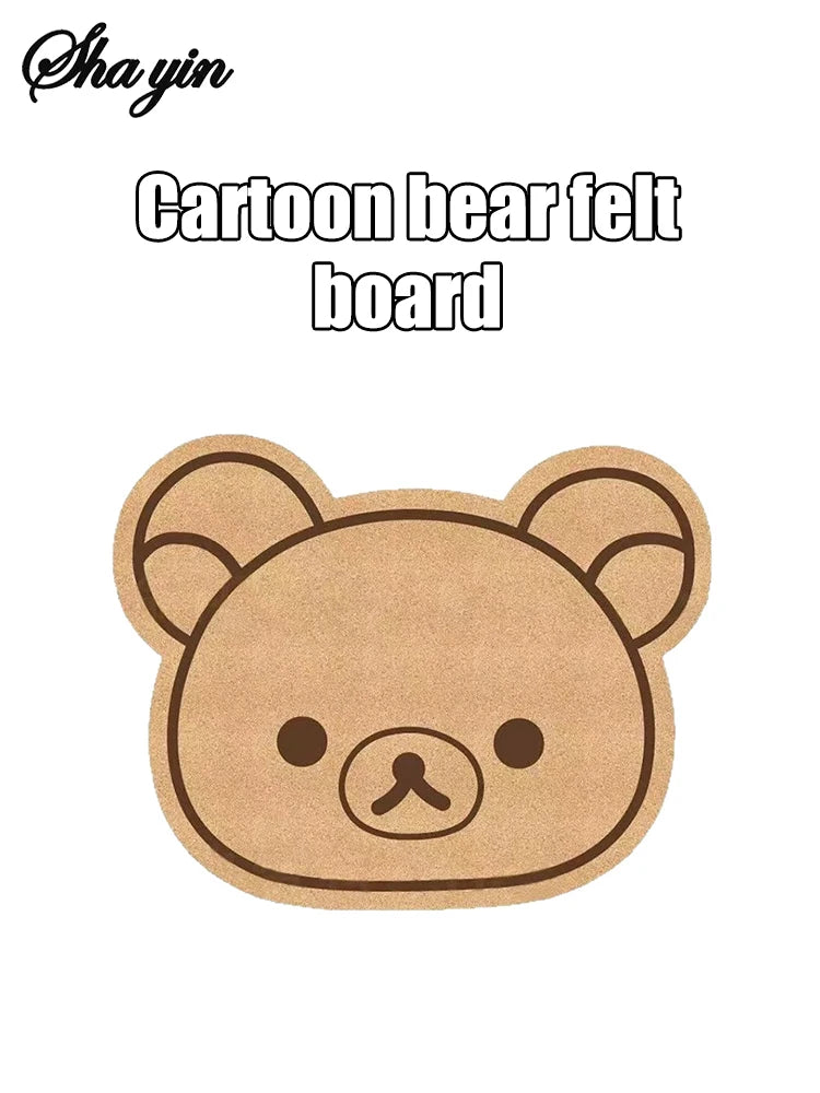 No-Drill Cartoon Felt Message Board