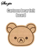 No-Drill Cartoon Felt Message Board