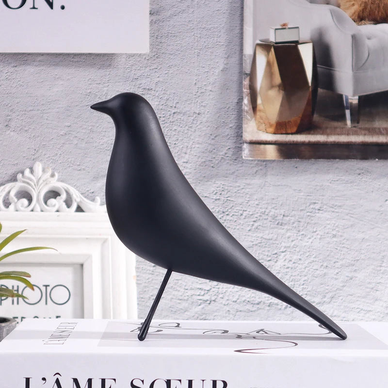 Minimalist Colorful Bird Resin Sculpture