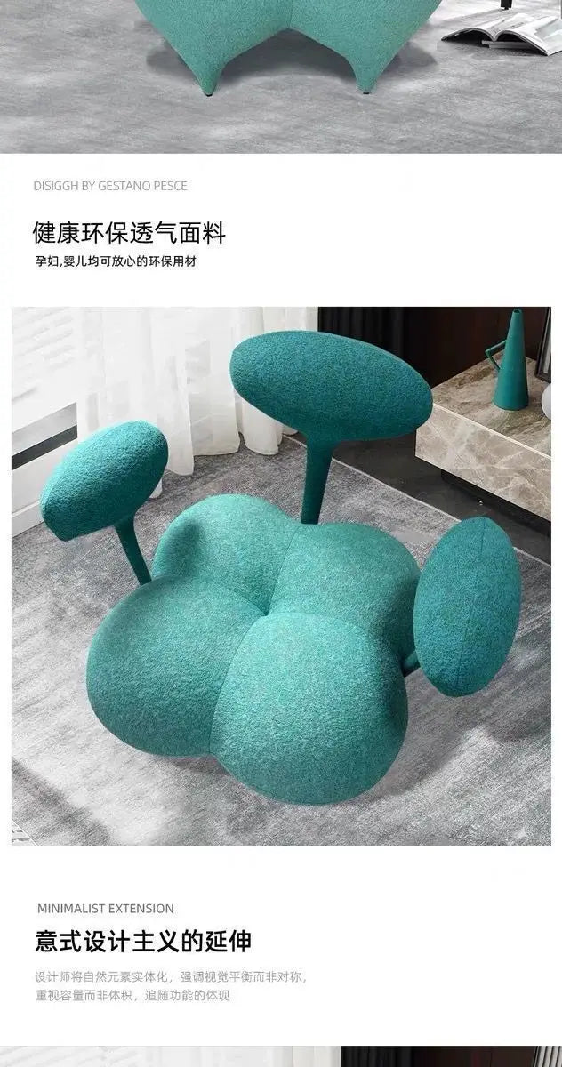 Modern Velvet Balloon Lounge Chair