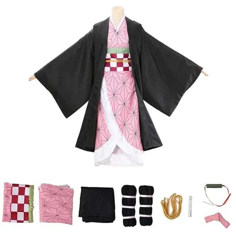 Anime-Inspired Kimono Cosplay Costume Top