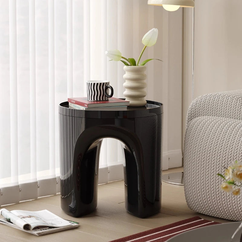 Round ABS Storage Side Table