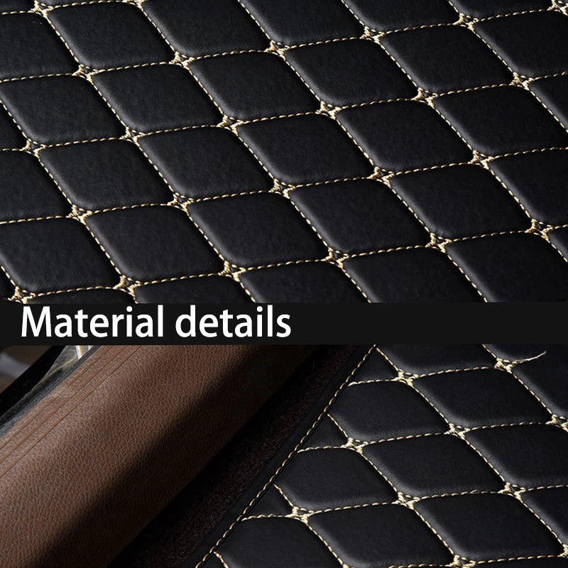 5-Piece Waterproof PU Leather Car Floor Mat Set