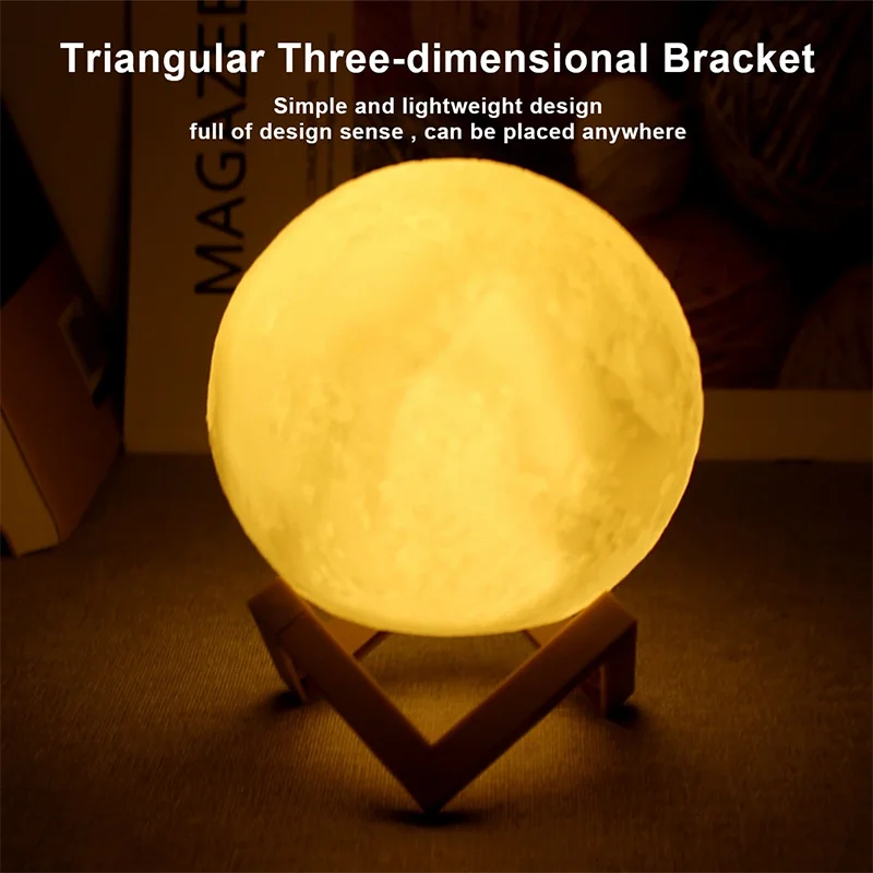 3D Moon Night Light