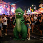 Adult Inflatable Green Dinosaur Costume