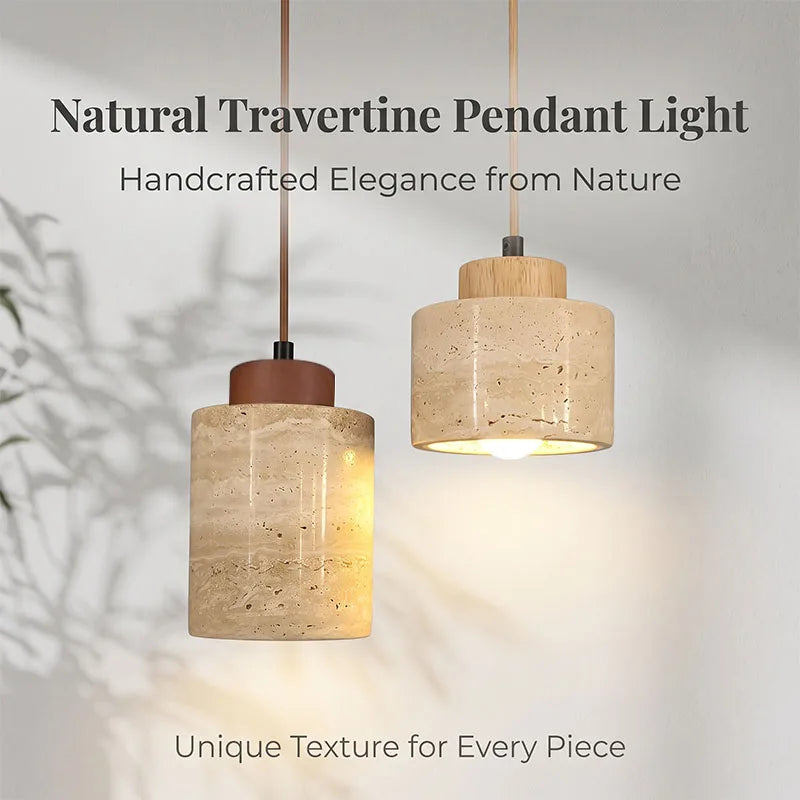 Wabi-Sabi Cave Stone Pendant Light