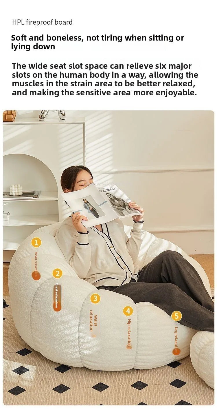 Removable Flannel Single Bean Bag Chair