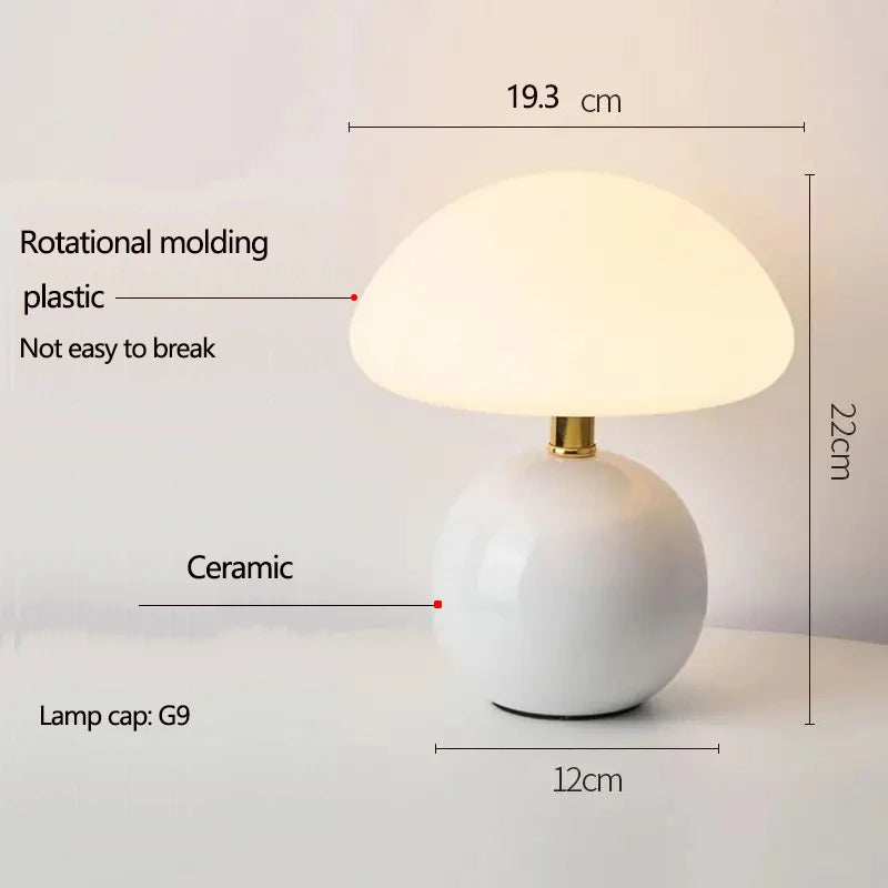 Ceramic Mushroom Table Lamp