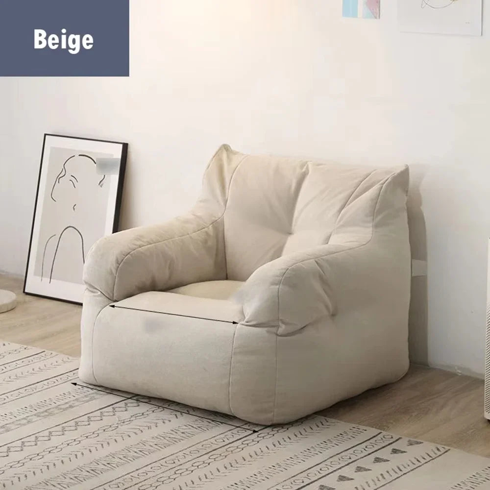 Double-Seat Washable Fabric Bean Bag Sofa