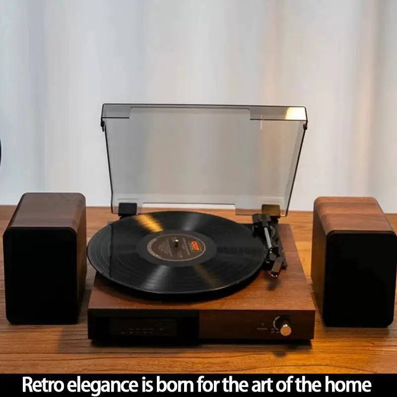 CP05 Retro Bluetooth Record Player with Speakers