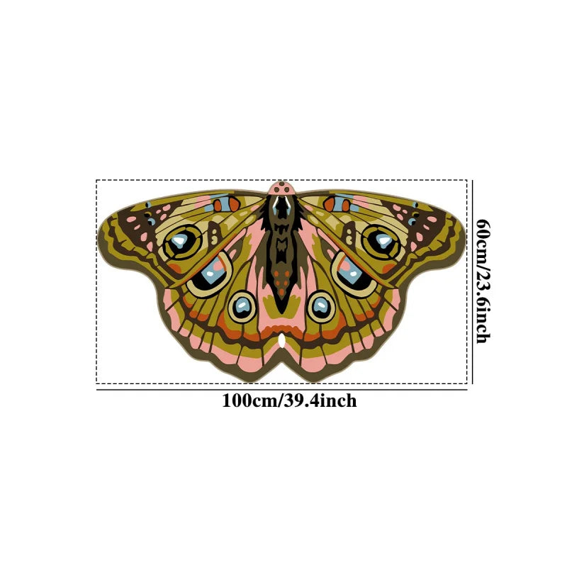 Retro Butterfly Non-Slip Area Rug