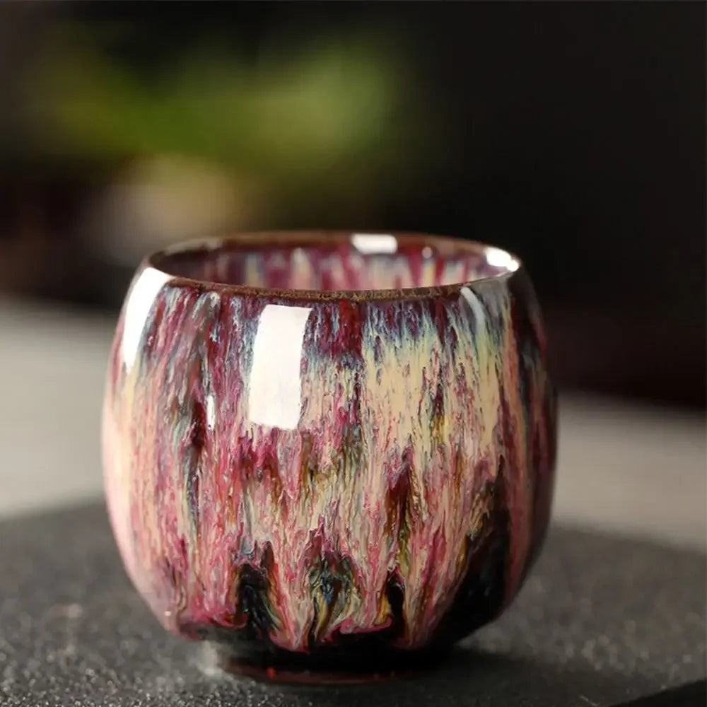 Japanese-Style Kiln-Glaze Ceramic Tea Cup 100ml
