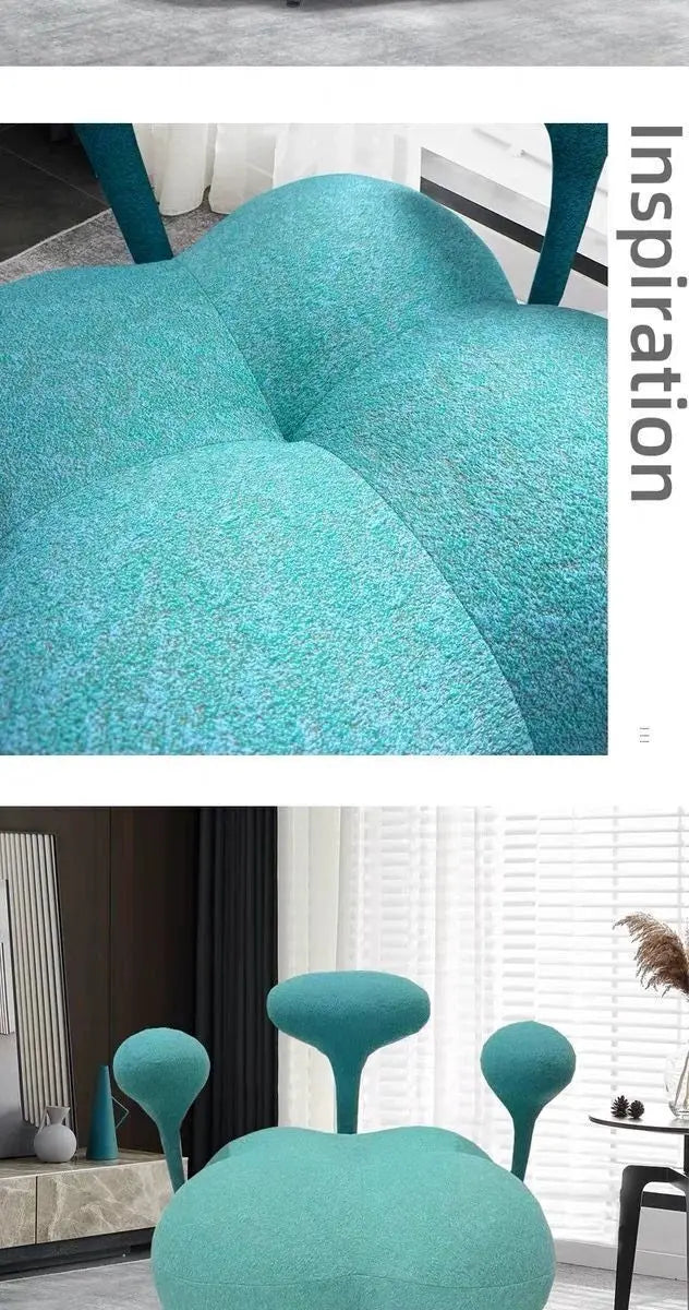 Modern Velvet Balloon Lounge Chair