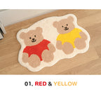 Cute Bear Imitation-Cashmere Floor Mat