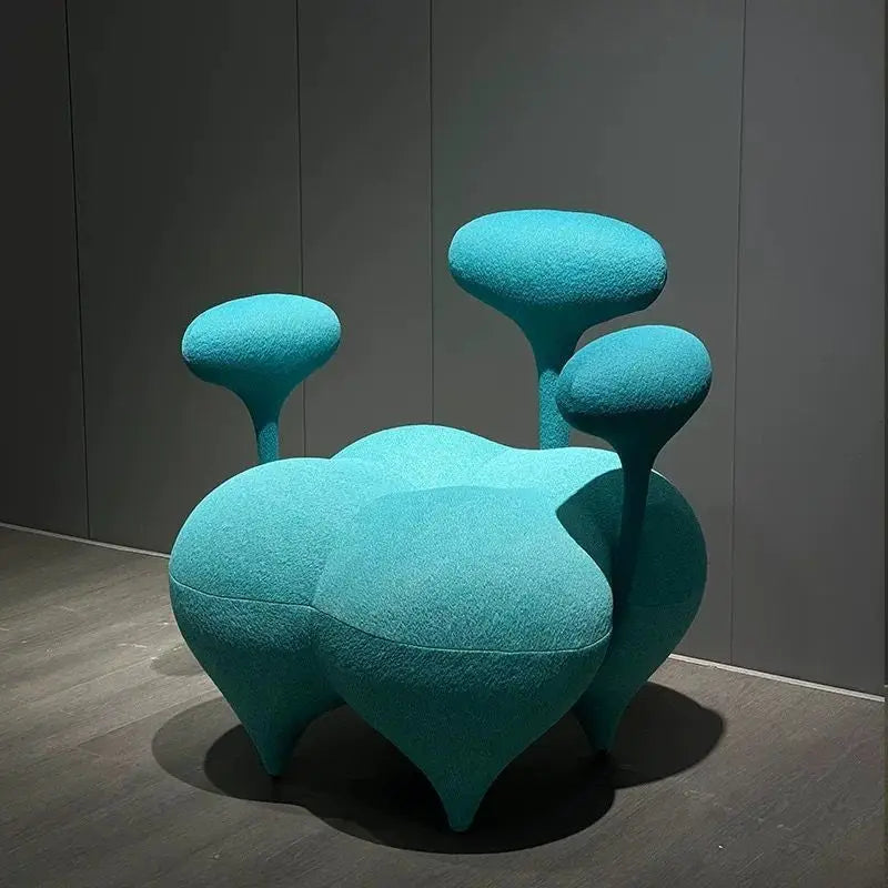Modern Velvet Balloon Lounge Chair