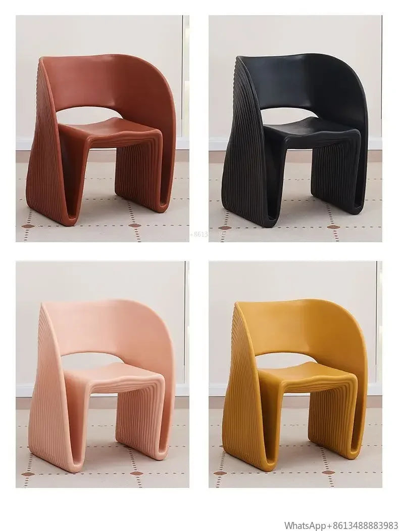 Nordic Shell Threaded Accent Chair