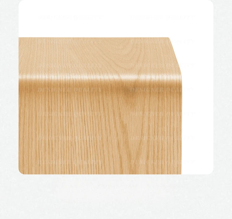 Modern Irregular Wood Side Coffee Table