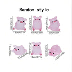 Glow-in-the-Dark Mini Pig Figurines