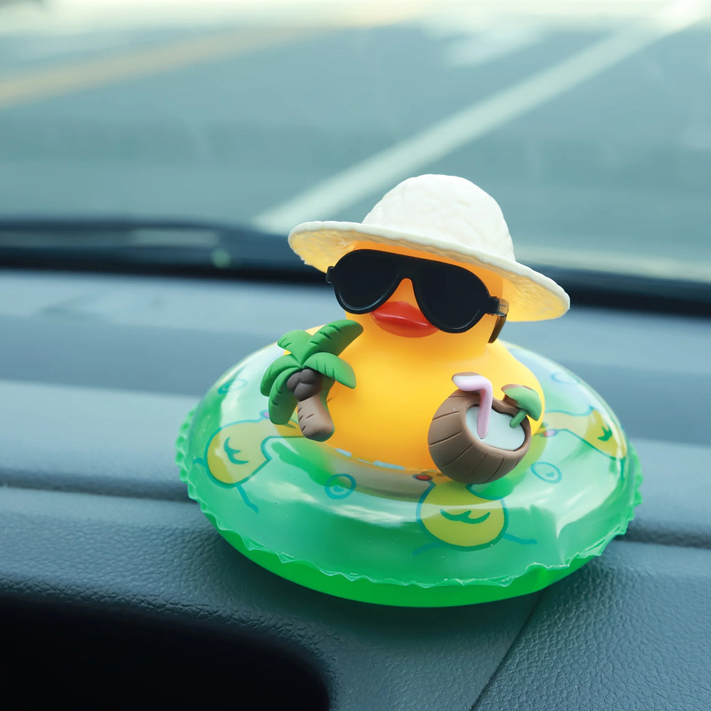 Tropical Duck Dashboard Ornament