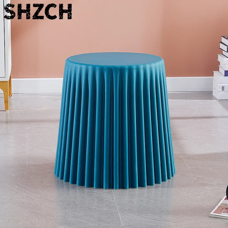Adjustable Round Plastic Stool